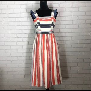 Anthropologie Foxiedox apron front midi dress